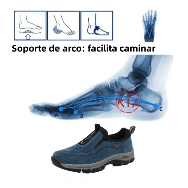 ⏰ - Zapatos ortopédicos de gamuza de marca de lujo italiana 👞 suaves y cómodos (soporte - alivio del dolor de pies) ✅