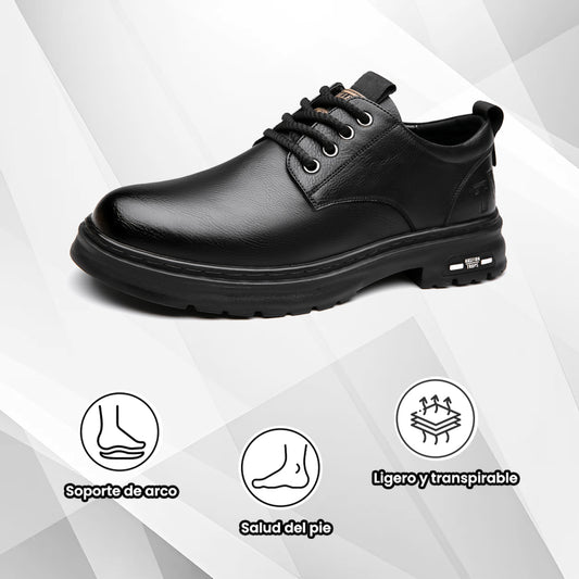 (🔥50% de descuento hoy - no te lo pierdas) Zapatos de cuero de marca italiana suaves y cómodos (soporte de arco - hace que caminar sea más fácil)
