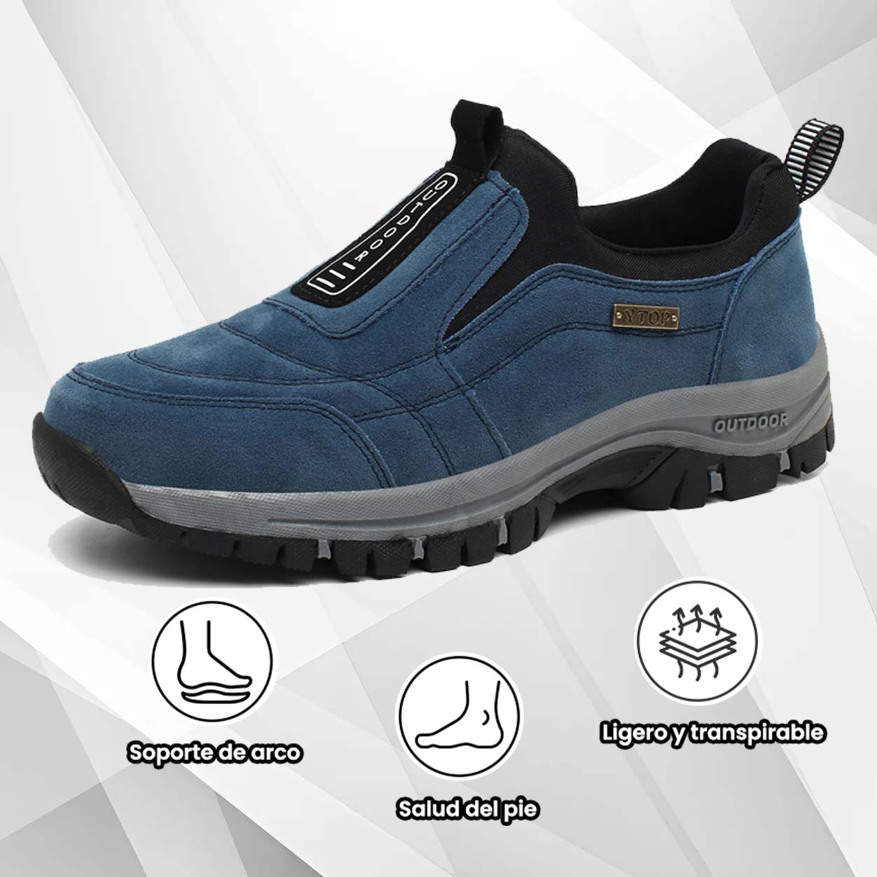 ⏰ - Zapatos ortopédicos de gamuza de marca de lujo italiana 👞 suaves y cómodos (soporte - alivio del dolor de pies) ✅