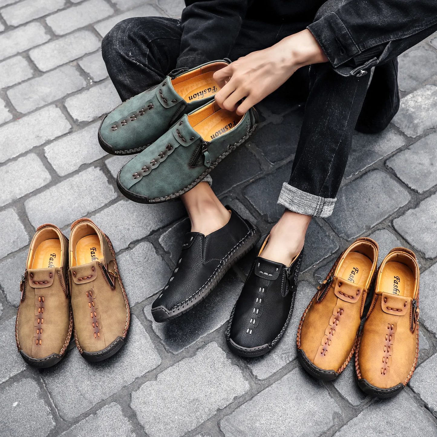 【🎉 60% de descuento por tiempo limitado, solo hoy. ¡No te lo pierdas!】 - Zapatos ortopédicos para hombre hechos con piel de becerro australiana. 👞 Caminata cómoda y alivio del dolor ✅