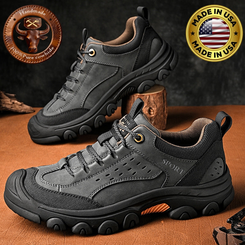 (🔥50% de descuento hoy - ¡no te lo pierdas!) - Zapatos de senderismo de cuero suaves y cómodos - Diseño ergonómico - (te permite caminar todo el día sin cansarte)