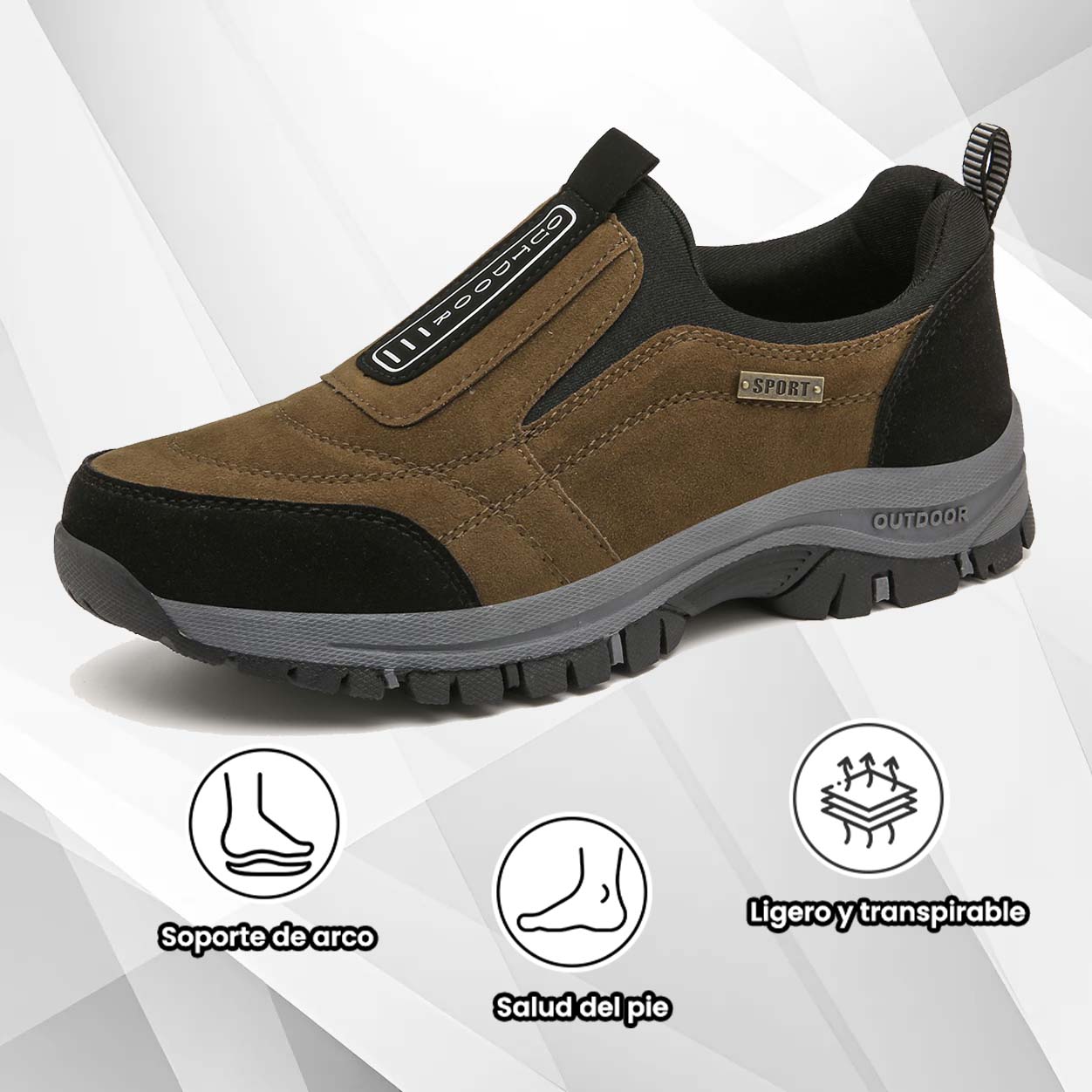 ⏰ - Zapatos ortopédicos de gamuza de marca de lujo italiana 👞 suaves y cómodos (soporte - alivio del dolor de pies) ✅