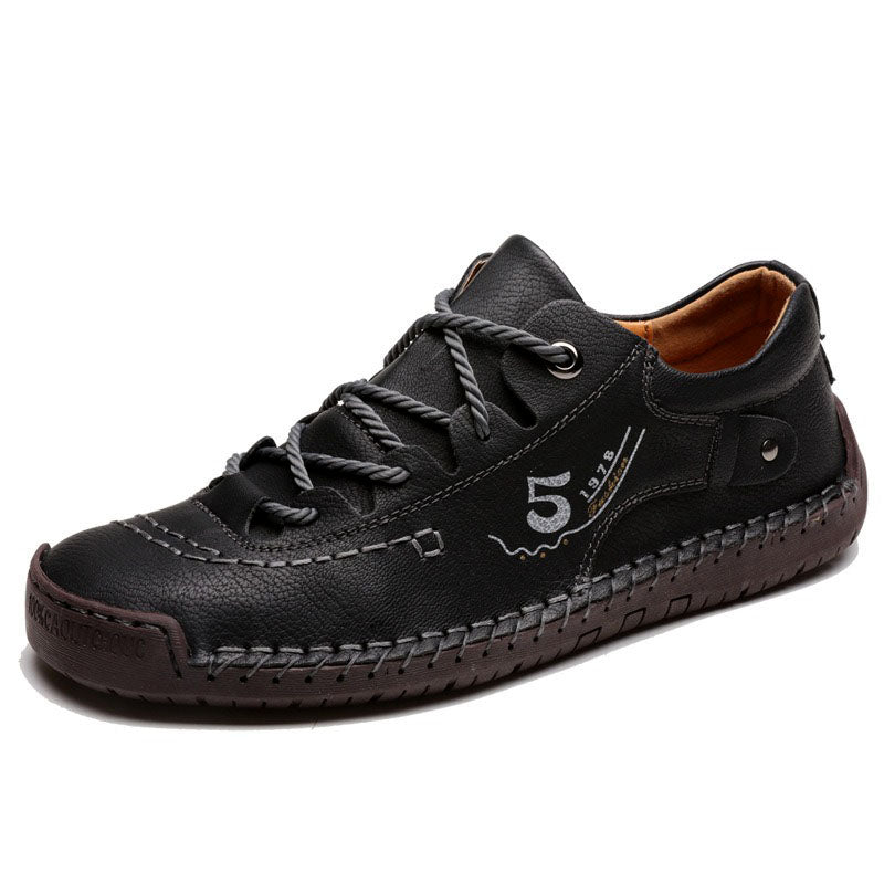 (🔥50% de descuento hoy - ¡no te lo pierdas!) Zapatos de cuero hechos a mano de marca italiana, suaves y cómodos (soporte de arco - hace que caminar sea más fácil)