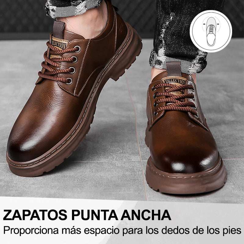 (🔥50% de descuento hoy - no te lo pierdas) Zapatos de cuero de marca italiana suaves y cómodos (soporte de arco - hace que caminar sea más fácil)