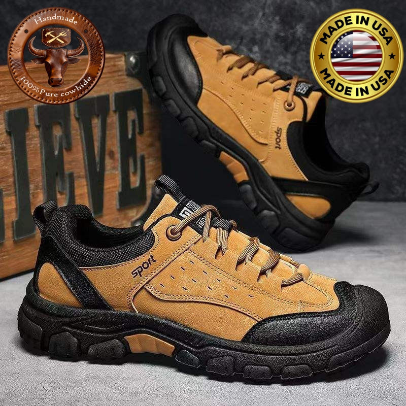 (🔥50% de descuento hoy - ¡no te lo pierdas!) - Zapatos de senderismo de cuero suaves y cómodos - Diseño ergonómico - (te permite caminar todo el día sin cansarte)