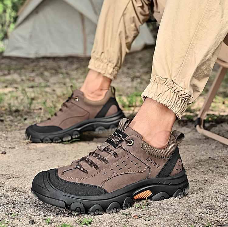 (🔥50% de descuento hoy - ¡no te lo pierdas!) - Zapatos de senderismo de cuero suaves y cómodos - Diseño ergonómico - (te permite caminar todo el día sin cansarte)