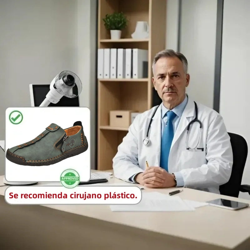 【🎉 60% de descuento por tiempo limitado, solo hoy. ¡No te lo pierdas!】 - Zapatos ortopédicos para hombre hechos con piel de becerro australiana. 👞 Caminata cómoda y alivio del dolor ✅