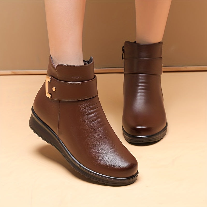 (🔥50% de descuento hoy - ¡no te lo pierdas!) - Zapatos ortopédicos de cuero y lana suaves y cómodos - Diseño ergonómico artesanal (te permite caminar todo el día sin sentirte cansado)