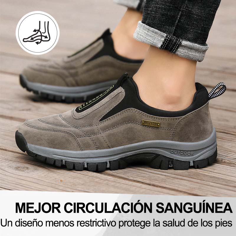 ⏰ - Zapatos ortopédicos de gamuza de marca de lujo italiana 👞 suaves y cómodos (soporte - alivio del dolor de pies) ✅