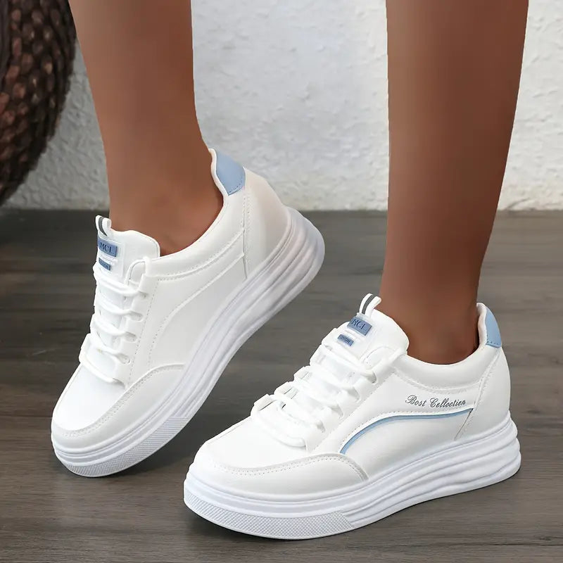 (🔥50% de descuento hoy - no te lo pierdas) ⏰ - Zapatos casuales de mujer de piel suave con suela gruesa (soporte - alivio del dolor en los pies)