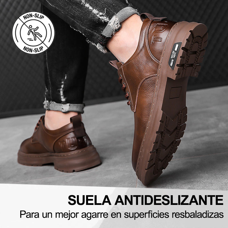 (🔥50% de descuento hoy - no te lo pierdas) Zapatos de cuero de marca italiana suaves y cómodos (soporte de arco - hace que caminar sea más fácil)