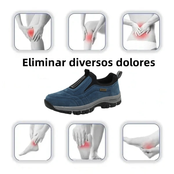 ⏰ - Zapatos ortopédicos de gamuza de marca de lujo italiana 👞 suaves y cómodos (soporte - alivio del dolor de pies) ✅