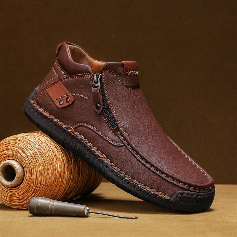 ⏰¡Último día! ¡70 % de descuento!🔥Botas ortopédicas de senderismo para hombre, hechas a mano, de cuero genuino