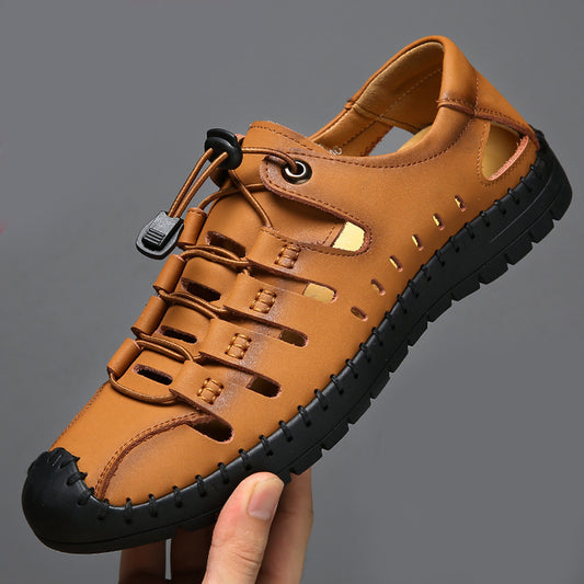 (🔥 60% de descuento por tiempo limitado) - Sandalias de Cuero Ergonómicas - Alivia el Dolor de Pies