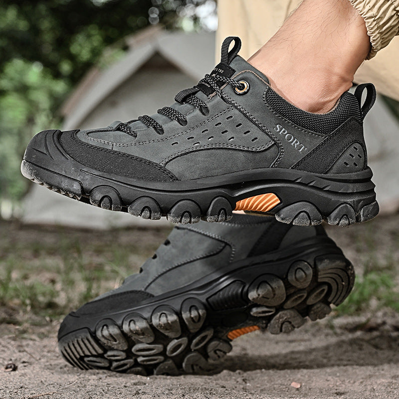 (🔥50% de descuento hoy - ¡no te lo pierdas!) - Zapatos de senderismo de cuero suaves y cómodos - Diseño ergonómico - (te permite caminar todo el día sin cansarte)