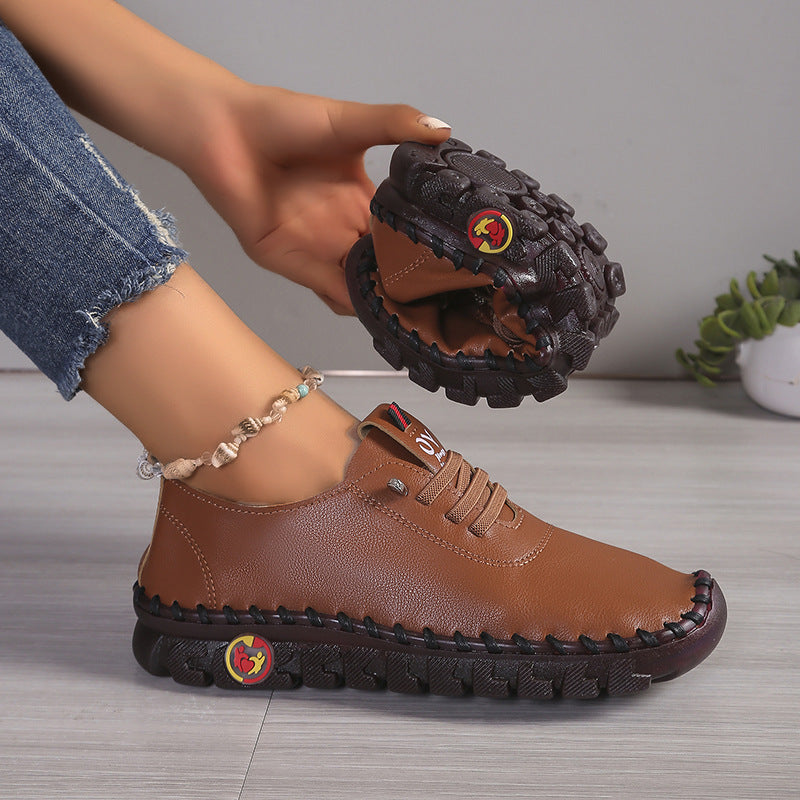 (🔥50% de descuento hoy - ¡no te lo pierdas!) - Zapatos ortopédicos de cuero para mujer suaves y cómodos - Diseño ergonómico y artesanal (soporte de arco - alivio del dolor de pies)