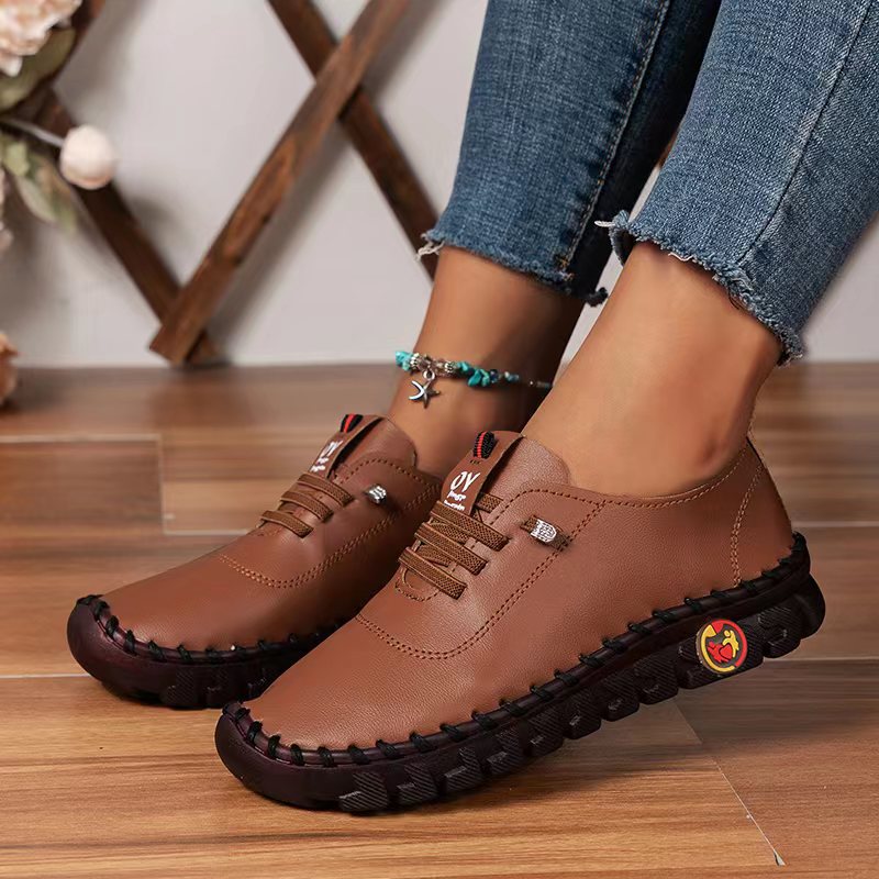 (🔥50% de descuento hoy - ¡no te lo pierdas!) - Zapatos ortopédicos de cuero para mujer suaves y cómodos - Diseño ergonómico y artesanal (soporte de arco - alivio del dolor de pies)