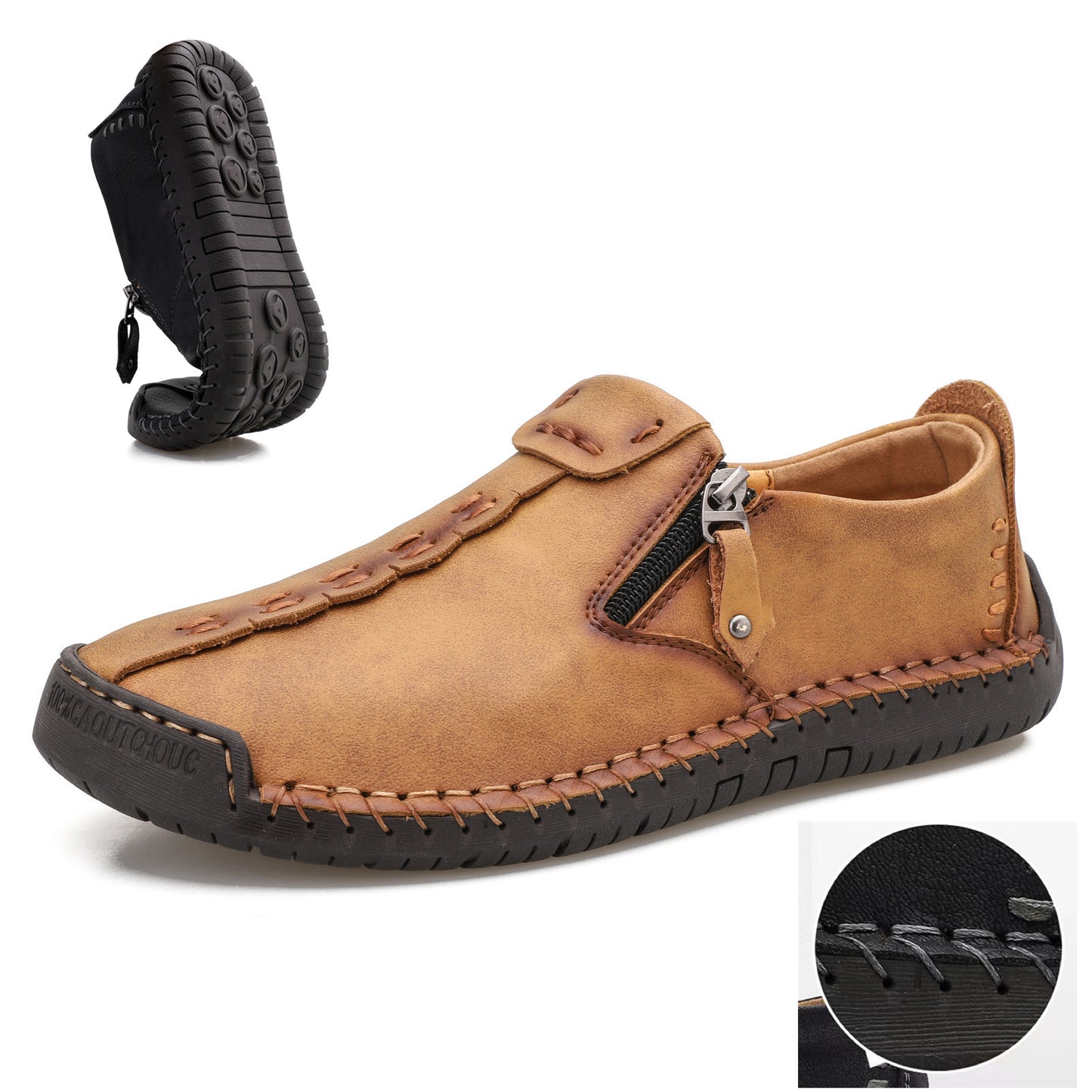 【🎉 60% de descuento por tiempo limitado, solo hoy. ¡No te lo pierdas!】 - Zapatos ortopédicos para hombre hechos con piel de becerro australiana. 👞 Caminata cómoda y alivio del dolor ✅