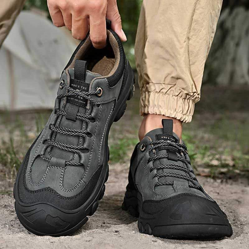 (🔥50% de descuento hoy - ¡no te lo pierdas!) - Zapatos de senderismo de cuero suaves y cómodos - Diseño ergonómico - (te permite caminar todo el día sin cansarte)