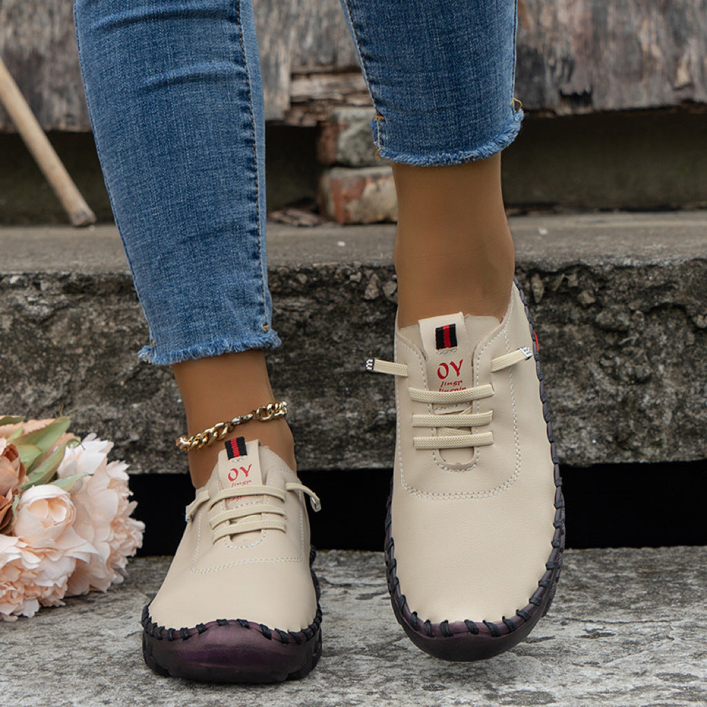 (🔥50% de descuento hoy - ¡no te lo pierdas!) - Zapatos ortopédicos de cuero para mujer suaves y cómodos - Diseño ergonómico y artesanal (soporte de arco - alivio del dolor de pies)