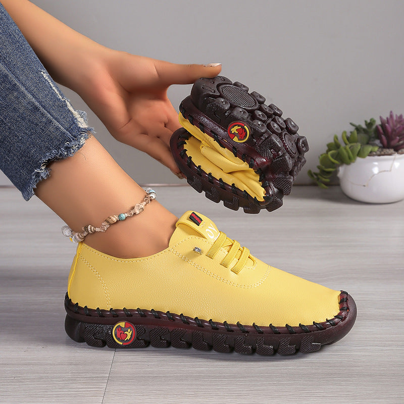 (🔥50% de descuento hoy - ¡no te lo pierdas!) - Zapatos ortopédicos de cuero para mujer suaves y cómodos - Diseño ergonómico y artesanal (soporte de arco - alivio del dolor de pies)