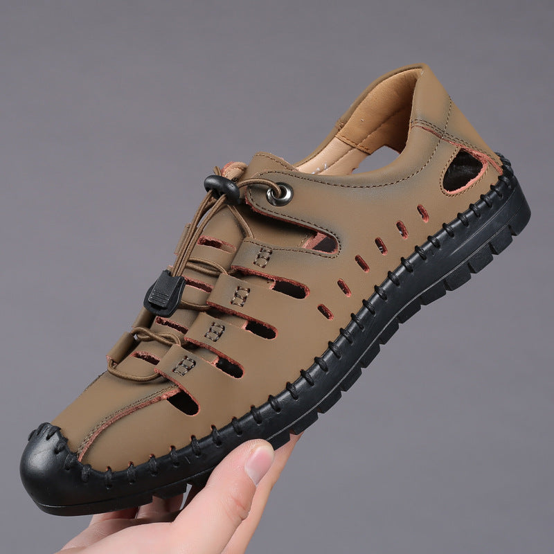 (🔥 60% de descuento por tiempo limitado) - Sandalias de Cuero Ergonómicas - Alivia el Dolor de Pies