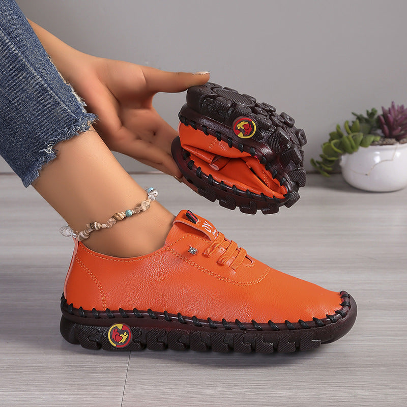(🔥50% de descuento hoy - ¡no te lo pierdas!) - Zapatos ortopédicos de cuero para mujer suaves y cómodos - Diseño ergonómico y artesanal (soporte de arco - alivio del dolor de pies)