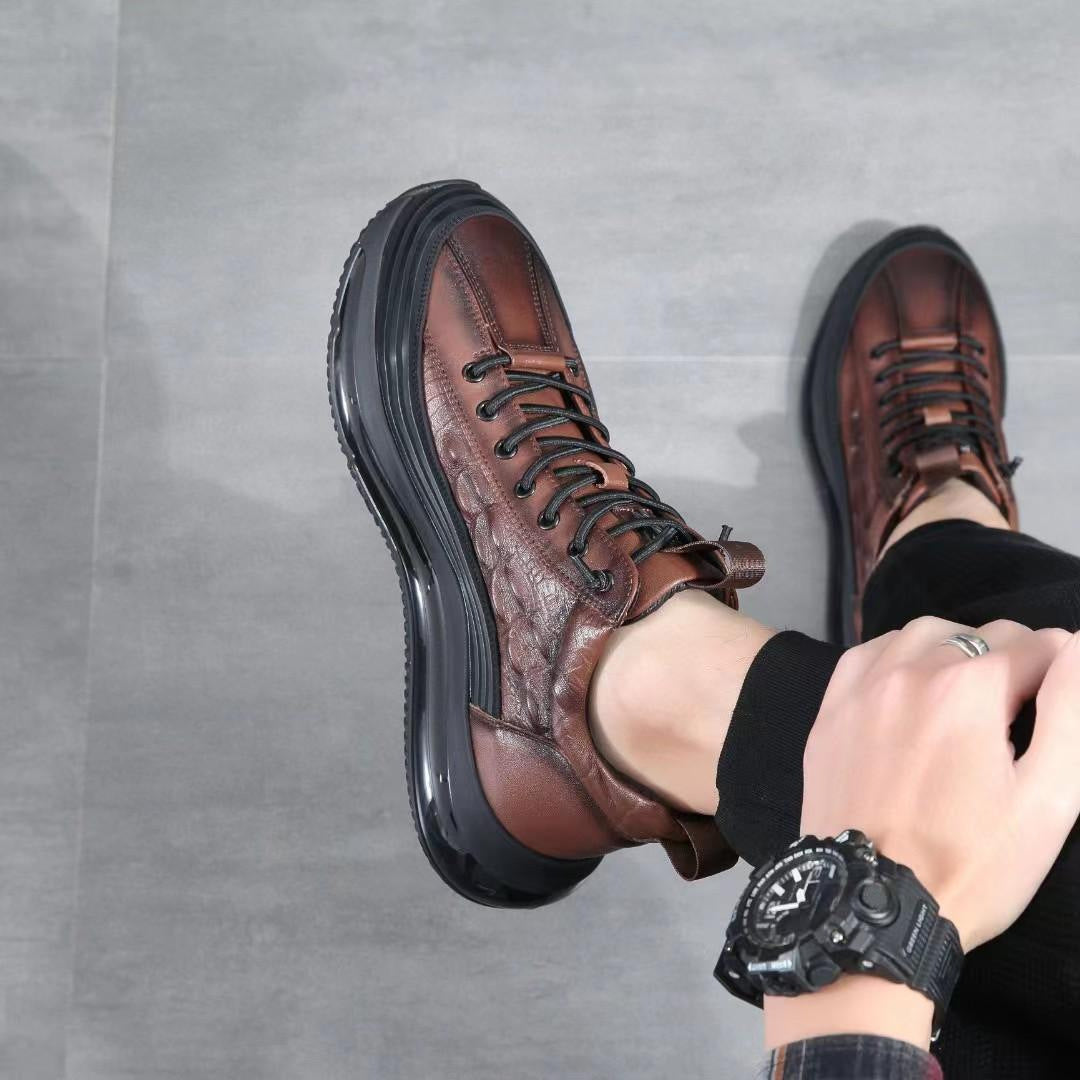 (🔥50% de descuento hoy - ¡no te lo pierdas!) - Zapatos de piel de cocodrilo de marca de lujo - caminar cómodo