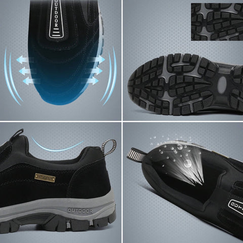 (🔥50% de descuento hoy - no te lo pierdas) ⏰ - Zapatos ortopédicos de lujo italianos de marca, suaves y cómodos, hechos de cuero cepillado (soporte - alivio del dolor en los pies)