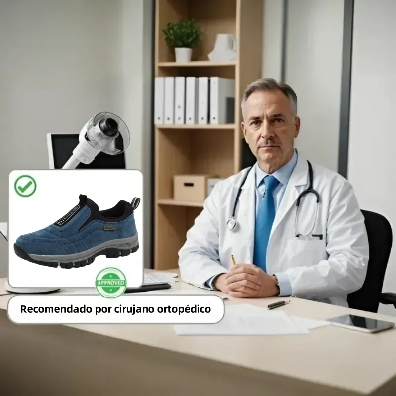 ⏰ - Zapatos ortopédicos de gamuza de marca de lujo italiana 👞 suaves y cómodos (soporte - alivio del dolor de pies) ✅