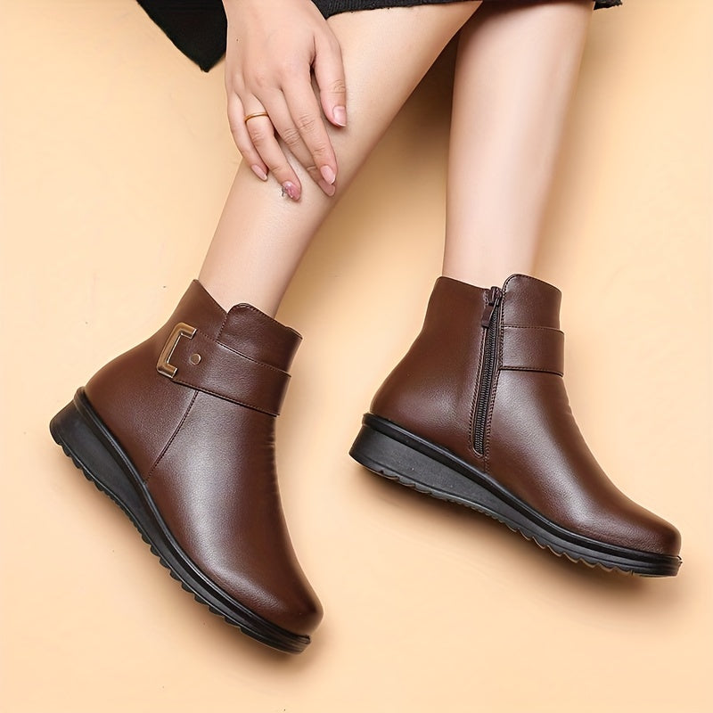 (🔥50% de descuento hoy - ¡no te lo pierdas!) - Zapatos ortopédicos de cuero y lana suaves y cómodos - Diseño ergonómico artesanal (te permite caminar todo el día sin sentirte cansado)