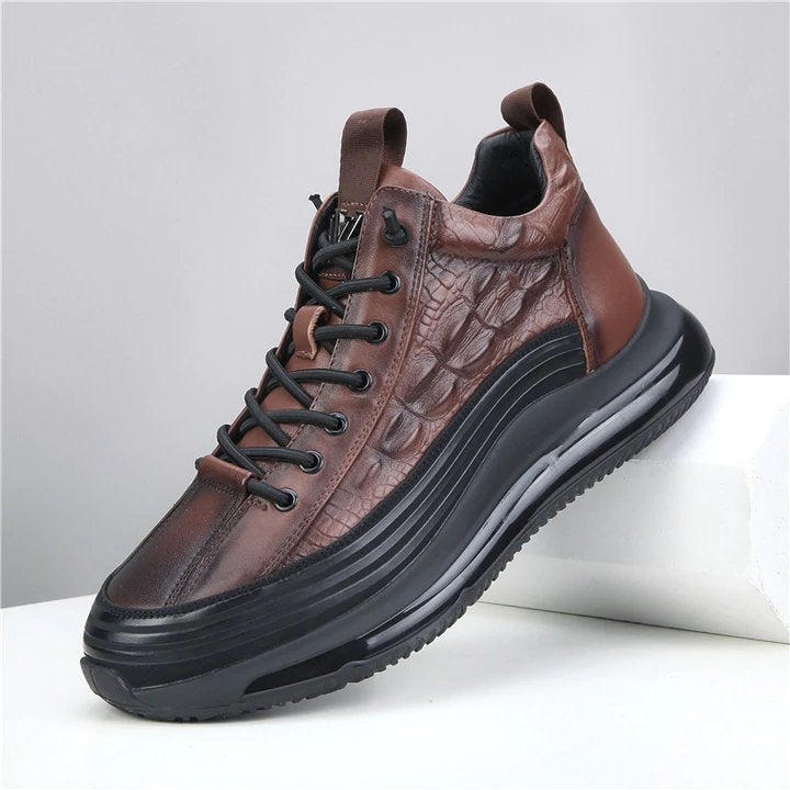 (🔥50% de descuento hoy - ¡no te lo pierdas!) - Zapatos de piel de cocodrilo de marca de lujo - caminar cómodo