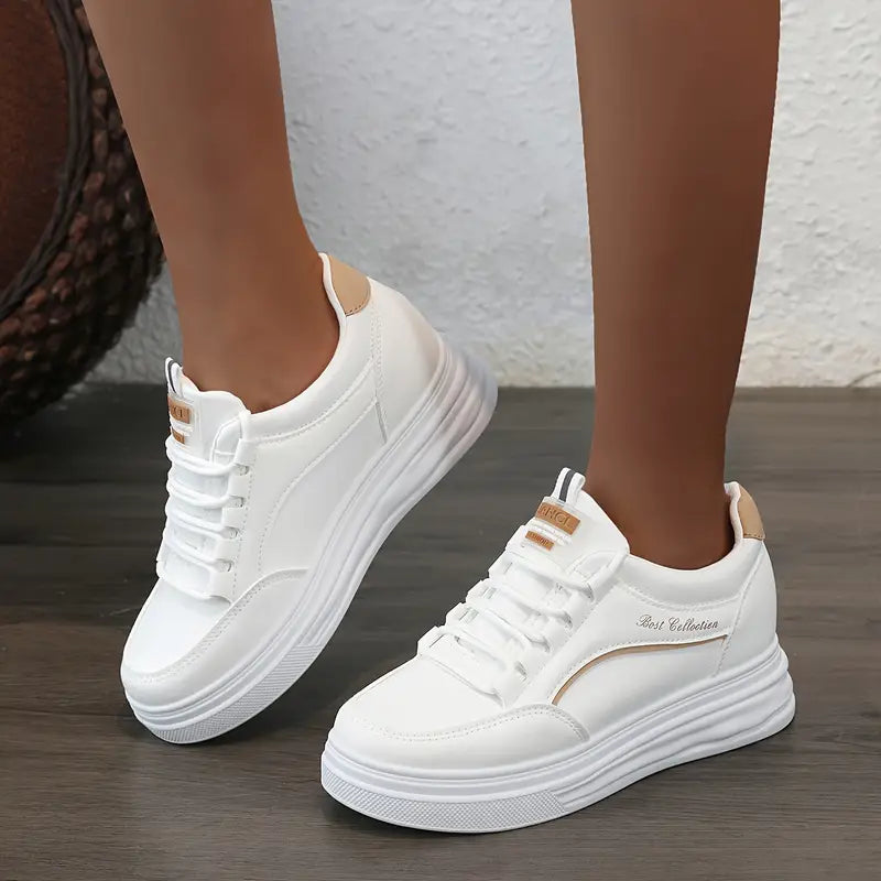 (🔥50% de descuento hoy - no te lo pierdas) ⏰ - Zapatos casuales de mujer de piel suave con suela gruesa (soporte - alivio del dolor en los pies)