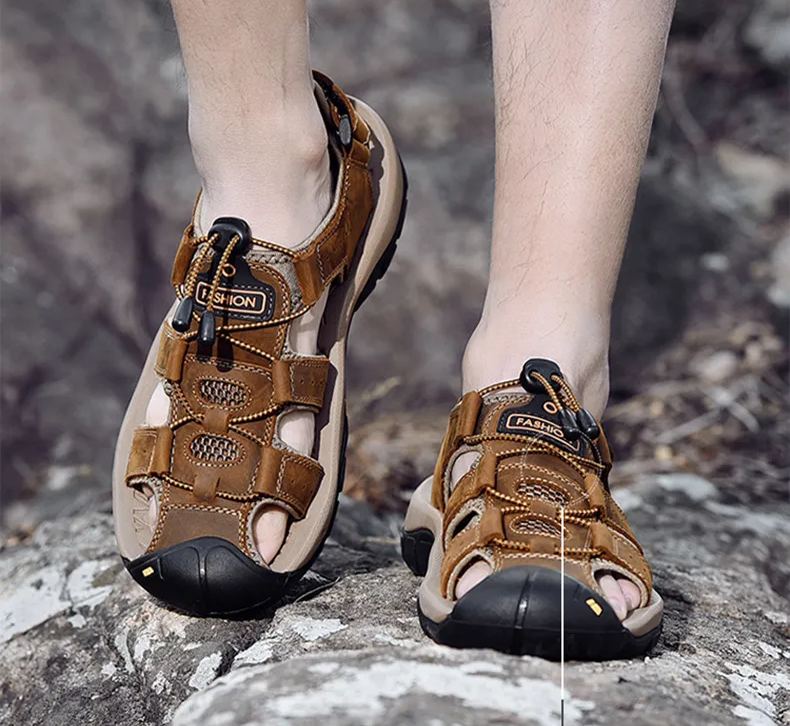 🔥Oferta por tiempo limitado - Sandalias de piel italiana resistentes al desgaste y a la flexión - Diseño ergonómico - Elimina el dolor
