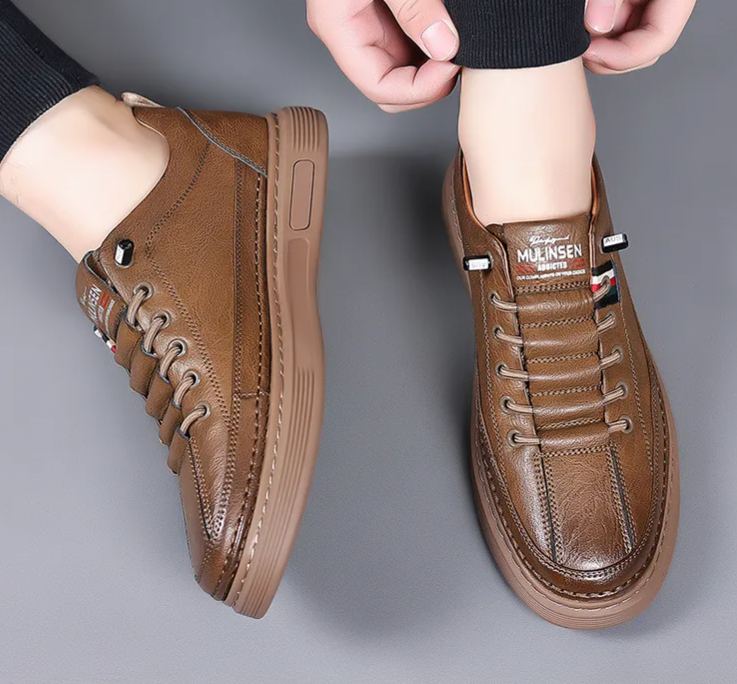 (🔥50% de descuento hoy - no te lo pierdas) ⏰- Zapatos de cuero italiano suaves y cómodos (soporte de arco - hace que caminar sea más fácil)