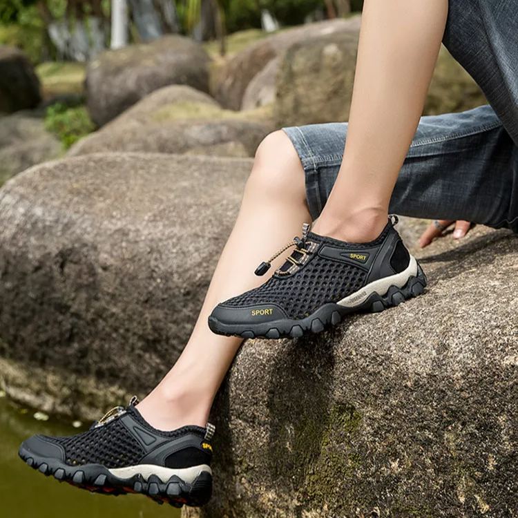 (🔥60% de descuento hoy - ¡no te lo pierdas!) La mejor opción para el verano: zapatos de cuero para senderismo suaves, transpirables y cómodos.