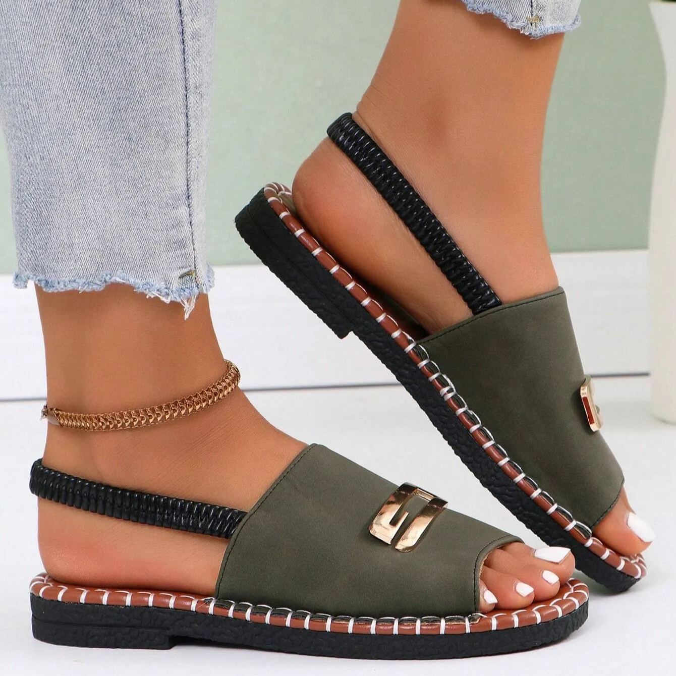 🔥50% de descuento por tiempo limitado - Sandalias ortopédicas de verano - Diseño ergonómico✅ Haz tu caminar más cómodo