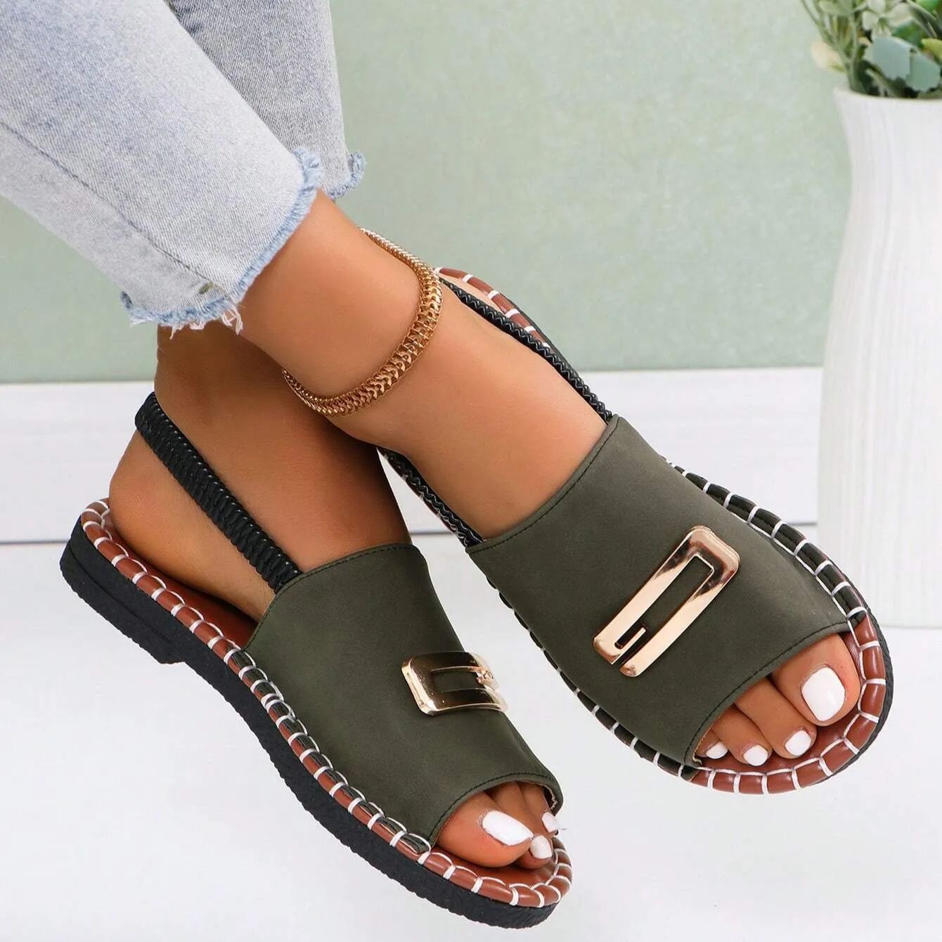 🔥50% de descuento por tiempo limitado - Sandalias ortopédicas de verano - Diseño ergonómico✅ Haz tu caminar más cómodo