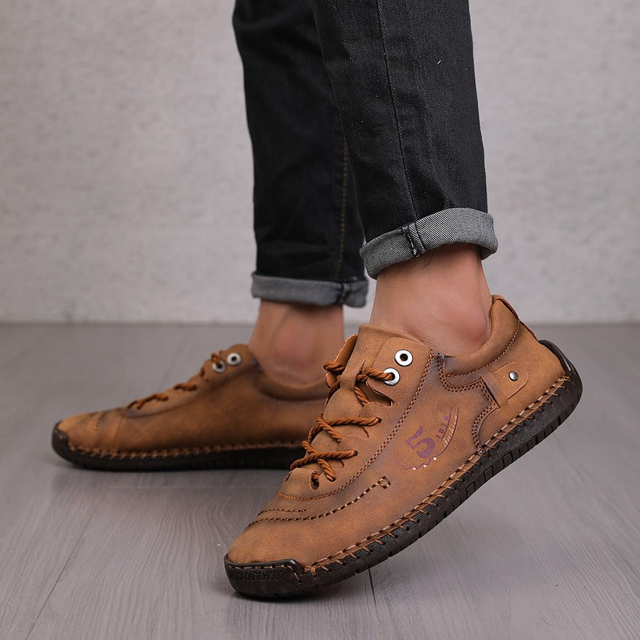 (🔥50% de descuento hoy - ¡no te lo pierdas!) Zapatos de cuero hechos a mano de marca italiana, suaves y cómodos (soporte de arco - hace que caminar sea más fácil)