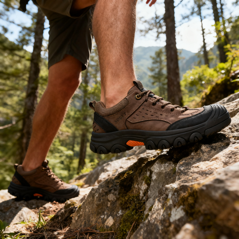 (🔥50% de descuento hoy - ¡no te lo pierdas!) - Zapatos de senderismo de cuero suaves y cómodos - Diseño ergonómico - (te permite caminar todo el día sin cansarte)