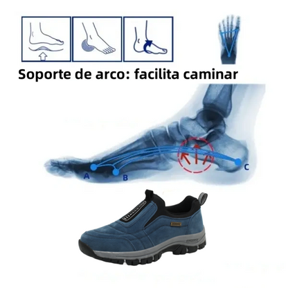 ⏰ - Zapatos ortopédicos de gamuza de marca de lujo italiana 👞 suaves y cómodos (soporte - alivio del dolor de pies) ✅