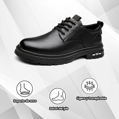 (🔥50% de descuento hoy - no te lo pierdas) Zapatos de cuero de marca italiana suaves y cómodos (soporte de arco - hace que caminar sea más fácil)