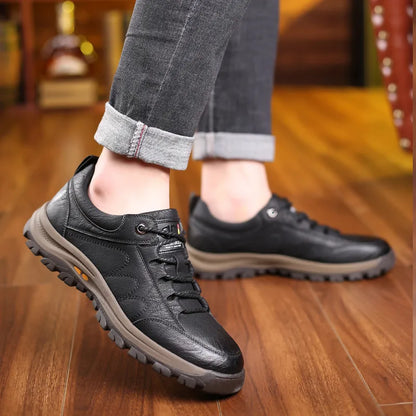 [🎉60% de descuento hoy - ¡no te lo pierdas!] - Zapatos ortopédicos cómodos de auténtica piel de becerro australiana 👞 (soporte de arco - alivia el dolor de pies) que te permiten caminar cómodamente ✅