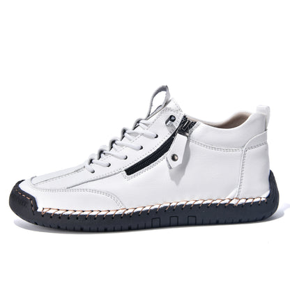 ⏰ÚLTIMO DÍA - 70% DE DESCUENTO🛒 Botas de cuero informales para hombre, ideales para actividades al aire libre, cómodas para caminar y conducir