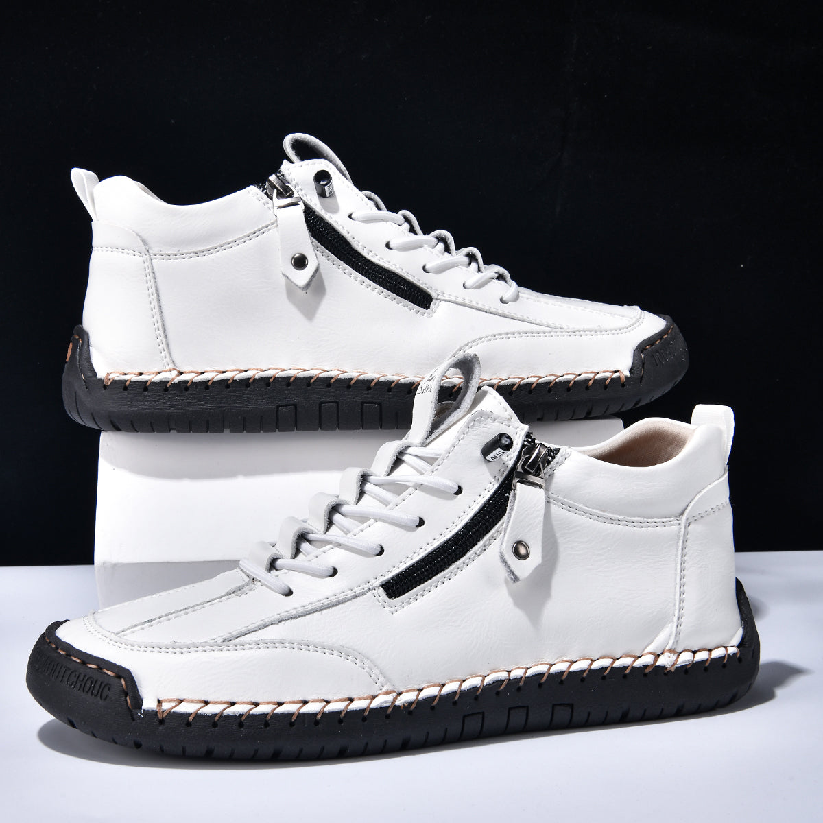 ⏰ÚLTIMO DÍA - 70% DE DESCUENTO🛒 Botas de cuero informales para hombre, ideales para actividades al aire libre, cómodas para caminar y conducir