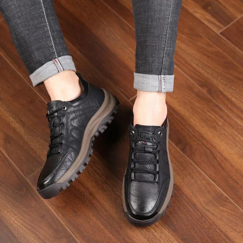 [🎉60% de descuento hoy - ¡no te lo pierdas!] - Zapatos ortopédicos cómodos de auténtica piel de becerro australiana 👞 (soporte de arco - alivia el dolor de pies) que te permiten caminar cómodamente ✅