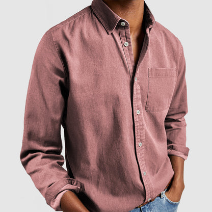 🔥Navidad Ofertas especiales: Camisa de algodón para hombre para uso diario