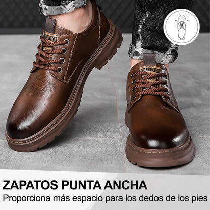 (🔥50% de descuento hoy - no te lo pierdas) Zapatos de cuero de marca italiana suaves y cómodos (soporte de arco - hace que caminar sea más fácil)