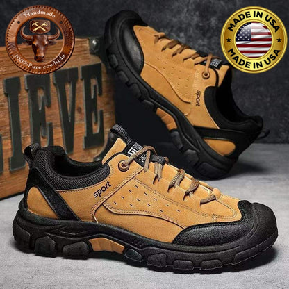 (🔥50% de descuento hoy - ¡no te lo pierdas!) - Zapatos de senderismo de cuero suaves y cómodos - Diseño ergonómico - (te permite caminar todo el día sin cansarte)