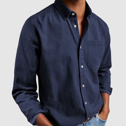 🔥Navidad Ofertas especiales: Camisa de algodón para hombre para uso diario
